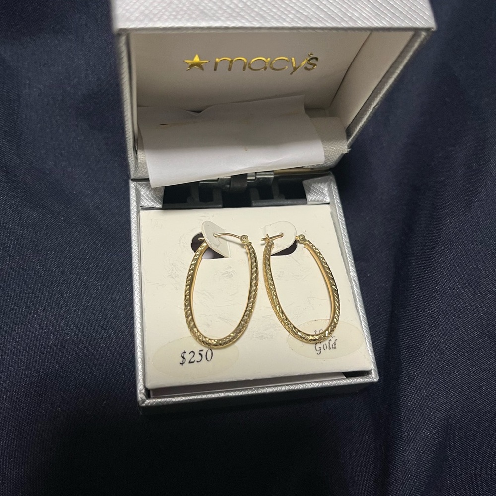 Macy's Gold Hoop Earrings